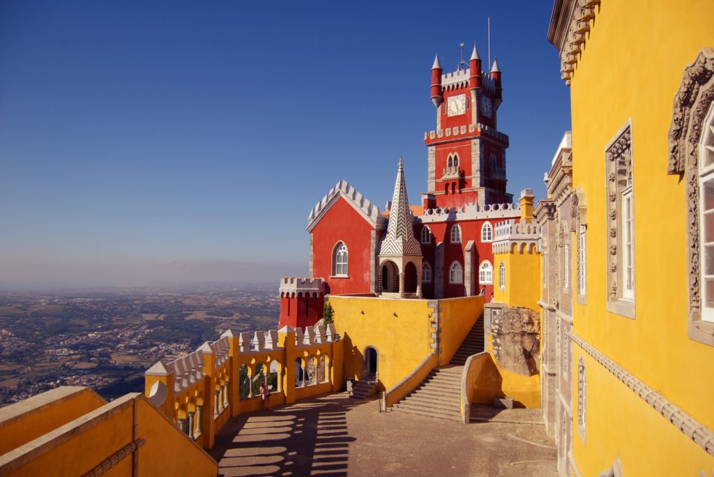 The National Palace of Pena, in Sintra, Lisbon.