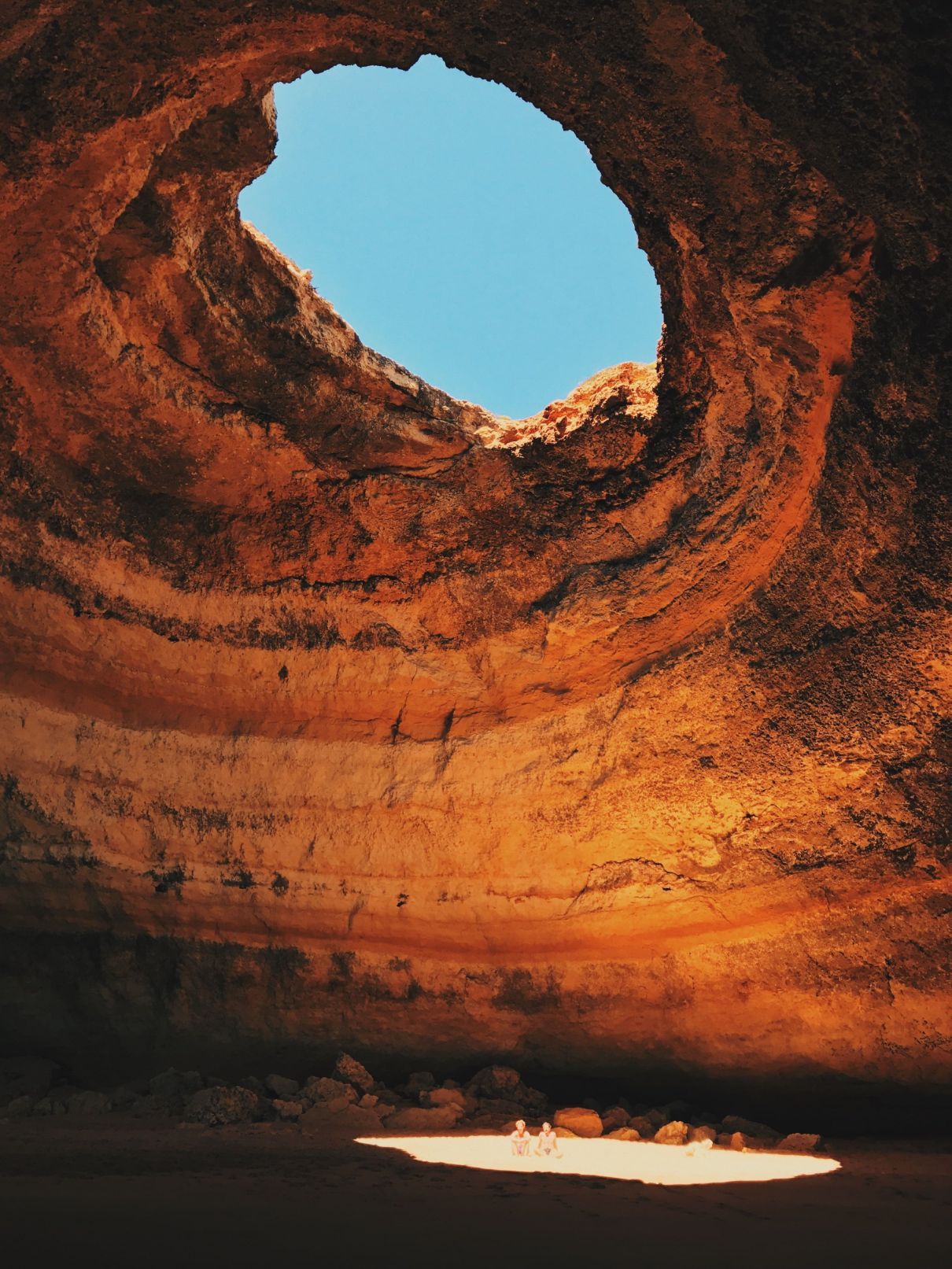 Beautiful Caves in the Algarve region, Portugal.