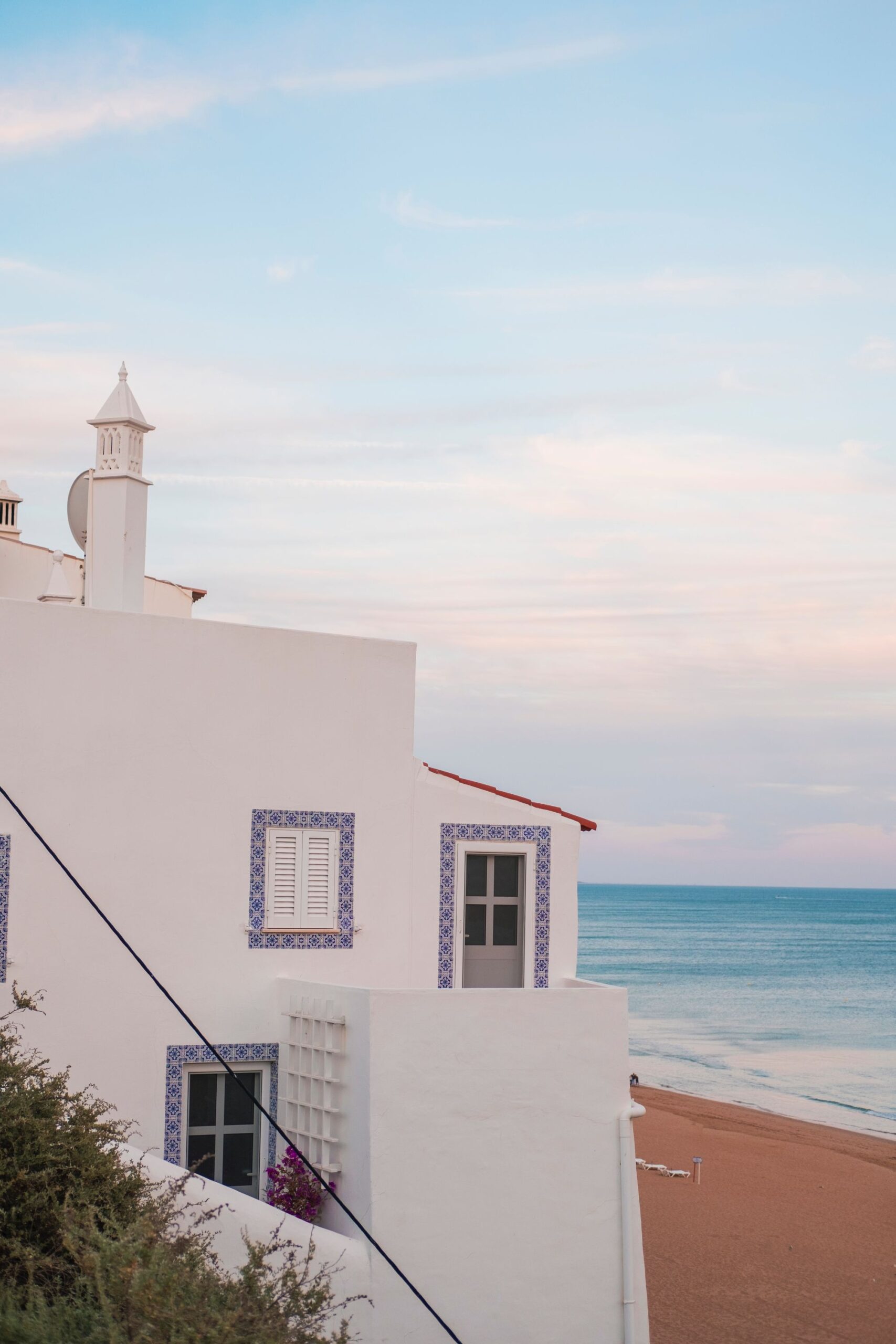White houses in the Algarve, Portugal.