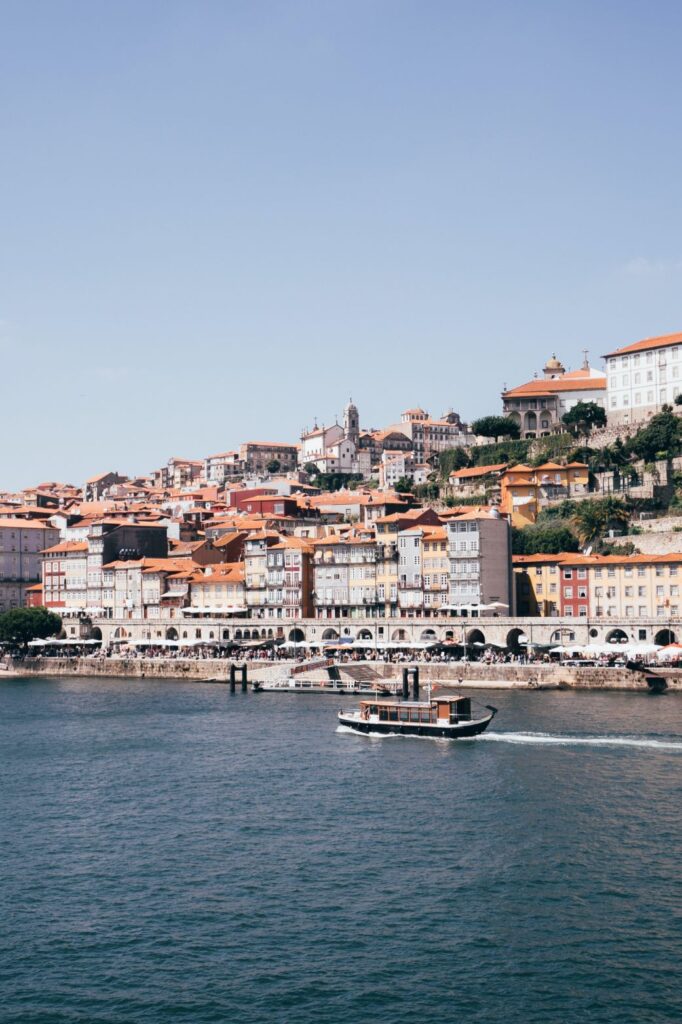 Along the river in Porto, Portugal.